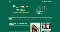 Desktop Screenshot of hotelwayne.com