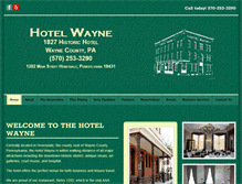 Tablet Screenshot of hotelwayne.com